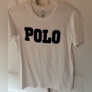 Polo by Ralph Lauren “The Big Shirt” in White with Logo Decoration. Size S.